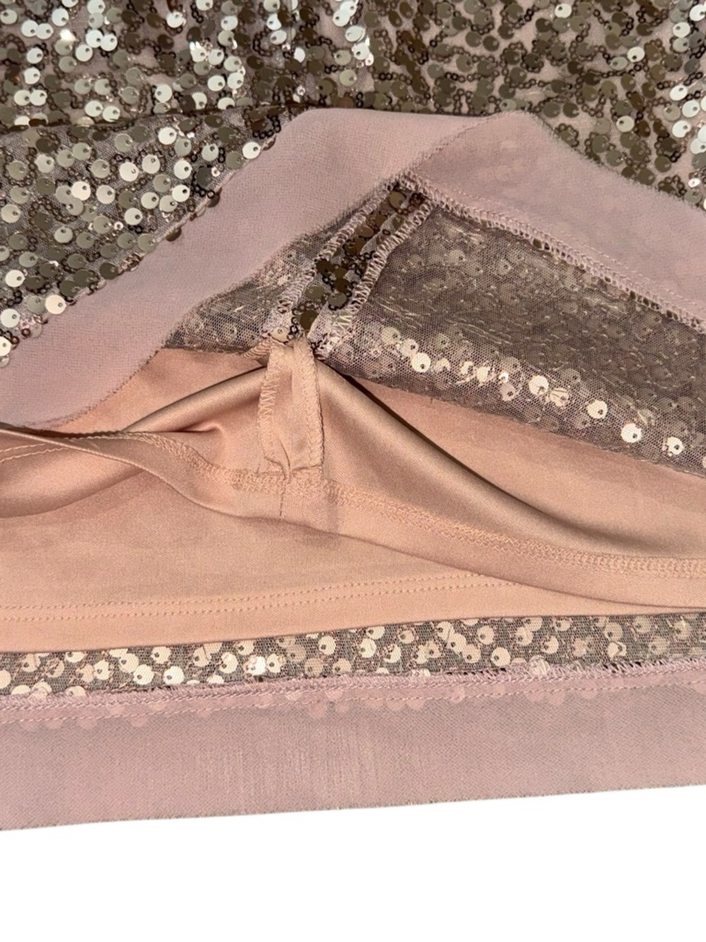 Vince Camuto Women's Rose Gold Sequin Sleeveless Shift Dress, Size 16 - Picture 7 of 10